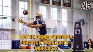 Highlights from Notre Dame football’s sixth spring practice [upl. by Anirav779]