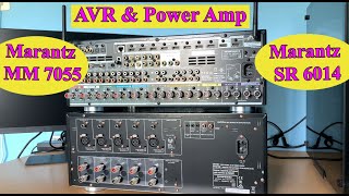 How to add external Power amplifier to AVR  Upgrade to Separates  connecting SR 6014 amp MM7055 [upl. by Koval620]