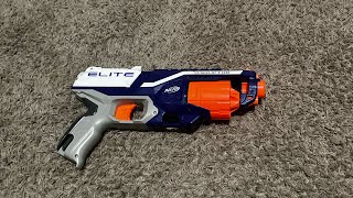 REVIEW  Nerf Elite Disruptor  A Sidearm With Incredible Slamfire Performance [upl. by Savanna280]