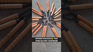 BEST QUALITY WOODEN NUNCHAKU ₹300 HOME DELIVERY  nunchaku nunchakututorial nunchakutricks [upl. by Tiernan963]