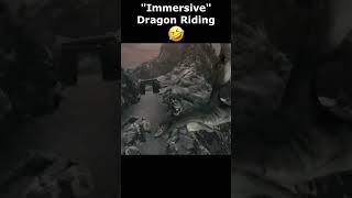 quotImmersivequot Dragon Riding 🤣 skyrim skyrimanniversary elderscrolls shorts [upl. by Torray84]