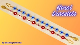 Beaded bracelet diy Easy beads bracelet pattern Elegant design [upl. by Licht]