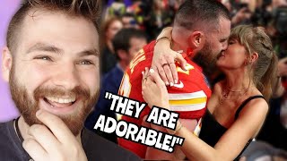 Reacting to Taylor Swift and Travis Kelce BEST COUPLE MOMENTS  REACTION [upl. by Oiramad]