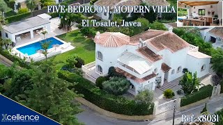 FIVE BEDROOM Mediterranean LUXURY VILLA in Prestigious Area of JAVEA Spain [upl. by Annot]