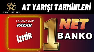 1 Aralık 2024 Pazar İzmir At Yarışı Tahminleri [upl. by Aiekat]