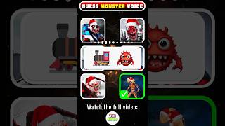 🔊 Guess the MONSTERS Voice by Emoji 🎄Christmas Version  Jingle Bells Song [upl. by Marylinda]