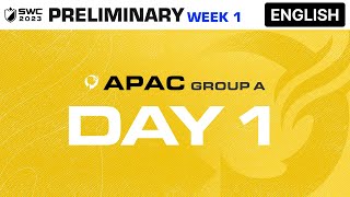 English SWC2023 ASIAPACIFIC Preliminary Group A Day 1  Summoners War [upl. by Selwin]