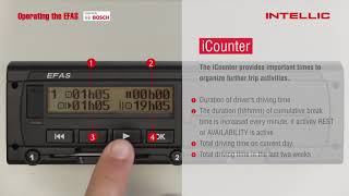 EFAS Tachograph Intellic 02 iCounter [upl. by Massiw]