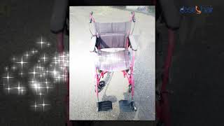 Medline Lightweight Transport Wheelchair Handbrakes Review [upl. by Iznik]