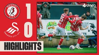 DICKIE SCORES WINNER  Bristol City 10 Swansea City  Highlights [upl. by Tamarra]