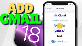 iOS 18 How To Add Gmail Account in iPhone [upl. by Luo133]