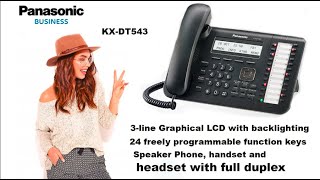 Panasonic KXDT543 Digital Telephone [upl. by Yadrahc]