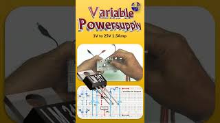 Variable Power Supply LM317  DIY Project on Breadboard [upl. by Eltsirhc]