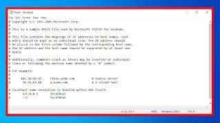 How To Edit hosts File In Windows 10  How To Block Domains amp Subdomains Using Windows hosts File [upl. by Gretna317]