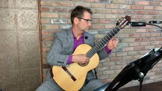 Study in E Minor Francisco Tarrega On Classical Guitar [upl. by Alraep749]