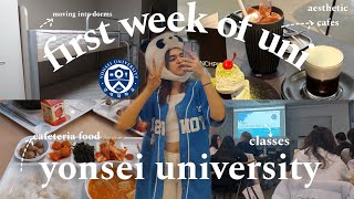 study abroad in seoul  yonsei university dorm movein  first week at yonsei university  uni vlog [upl. by Aleekat]