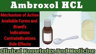 Ambroxol Hydrochloride Indications Contraindications Caution and Side Effects [upl. by Dieball]