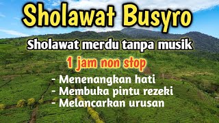 SHOLAWAT BUSYRO MERDU SHOLAWAT TANPA MUSIK 1 JAM NON STOP [upl. by Relyhs276]