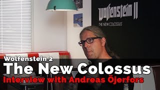 Wolfenstein 2 The New Colossus  Interview EN  Frankfurt [upl. by Ahsinal363]