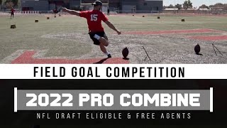 Field Goal Competition  2022 Pro Football Combine [upl. by Ahseeyt]