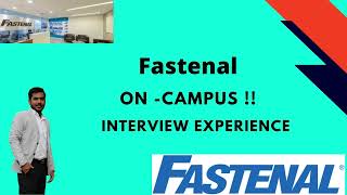 Fastenal Interview Experience  VIT  CSE  Superdream  2023 placement [upl. by Napra]