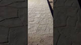 Stamped concrete RS900بوليفاردالرياض اكسبلور riyadh الطقس concretecutter concrete shorts [upl. by Nelg]