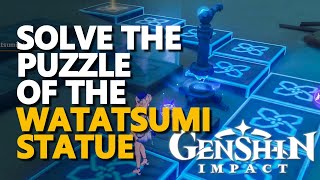 Solve the puzzle of the Watatsumi statue Genshin Impact [upl. by Luigi88]