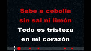 Sin Sal y Limon karaoke Grupo Mojado [upl. by Nairad]