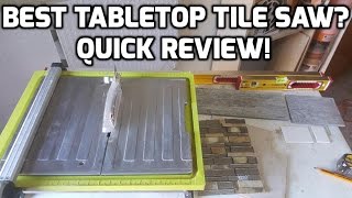 Best Tabletop Tile Saw Quick Review on this Ryobi Tile Saw [upl. by Leela46]