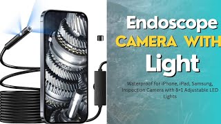 Endoscope Camera with Adjustable LED light [upl. by Idnyl355]