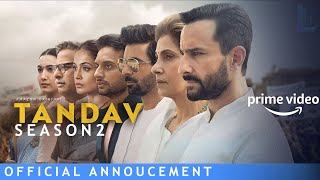 Tandav2 New Season Hindi Webseries Release UpDate 2024 l Hindi OTT Release date [upl. by Aticilef90]