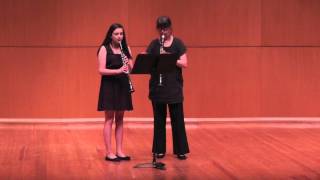 Klose Clarinet Duet Andantino  LSU Chamber Winds [upl. by Engeddi]