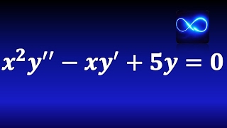 112 Ecuación diferencial de Cauchy Euler con raíces complejas EJERCICIO RESUELTO [upl. by Hedve957]