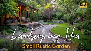 Cozy Backyard Retreat Rustic Small Garden Landscaping Ideas to Transform Your Tiny Outdoor Living [upl. by Keram414]