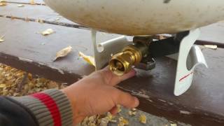 How to safely refill 1lb propane cylinders so its full  Full Time Rving [upl. by Netsirt139]