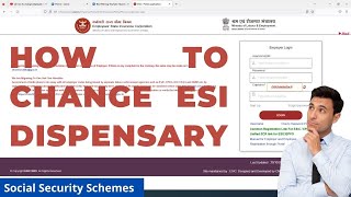 How to Change Employee ESI Dispensary esic epfo [upl. by Eibreh75]