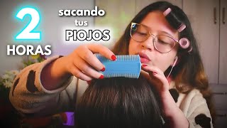 Asmr en ESPAÑOL 👉🏻2 HORAS de 💆🏻‍♀️TE SACO los PIOJOS 🐜mientras te DUERMES😴  Vivalen ASMR [upl. by Anilehs]