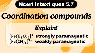 Ncert intext ques 57 coordination compounds [upl. by Yrreg30]