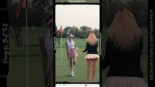 MONROE MOMENTS with MiCRo MiNi SKiRt GiLLy on the GoLf Course 14 shorts [upl. by Harbird]