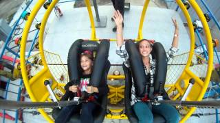 Fearless 8 year old rides the slingshot [upl. by Krusche227]