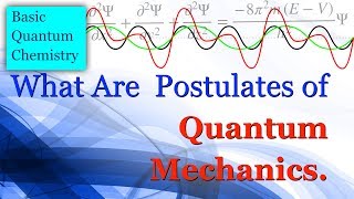 What are the Postulates of Quantum Mechanics  Basic Quantum Chemistry [upl. by Leoine912]