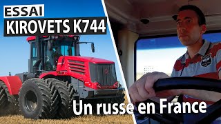 Unique  Un tracteur KIROVETS K744 en France [upl. by Noynek]