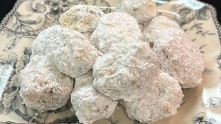 HOW TO MAKE SNOWBALL COOKIES  PECAN SNOWBALL COOKIES [upl. by Aihsot]