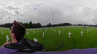 Luxembourg American Cemetery General Pattons Grave III  VR360° [upl. by Genna350]