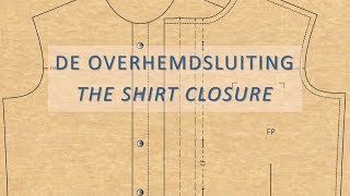 Een overhemdsluiting tekenen en naaien  Drafting and sewing a shirt closure [upl. by Janeva154]