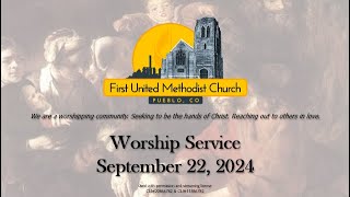 Live Worship Service at First United Methodist Church Pueblo [upl. by Elita]