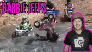 Barbie Jeep Races Oklahoma style  Reacts [upl. by Irodim]