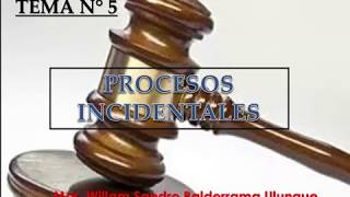 Tema 5 PROCESOS INCIDENTALES [upl. by Narak272]