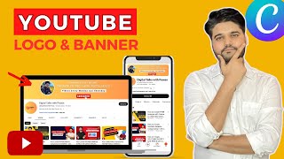 How to Design YouTube Channel Logo and Banner in 5 Minutes with Canva  YouTube Channel Art [upl. by Eaned]