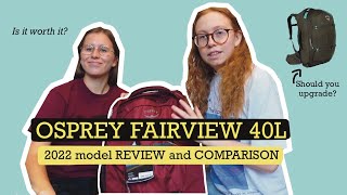 NEW Osprey Fairview 40l REVIEW  COMPARISON 2022 [upl. by Eldwun]